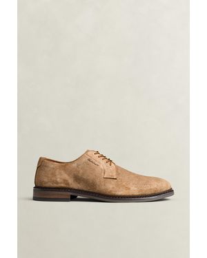 GANT Bidford Suede Derby Shoes Warm - Natural