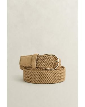 GANT Braided Elastic Belt - Natural