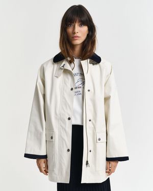 GANT Contrast Collar Sailing Jacket - White