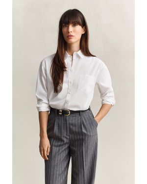 GANT Relaxed Fit Classic Poplin Shirt - Blue