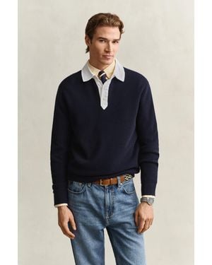 GANT Cotton Merino Rugger Evening - Blue