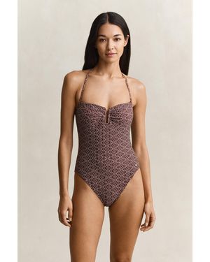 GANT Printed Padded Swimsuit - Multicolour