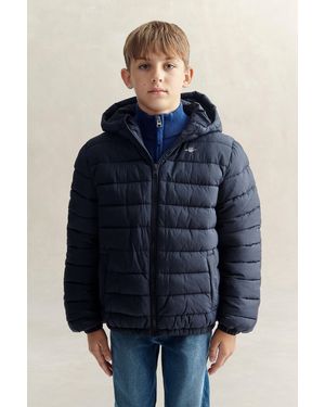 GANT Teens Teen Boys Hooded Puffer Jacket Evening - Blue
