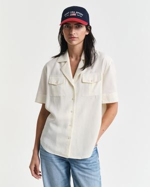 GANT Relaxed Fit Pocket Shirt - White