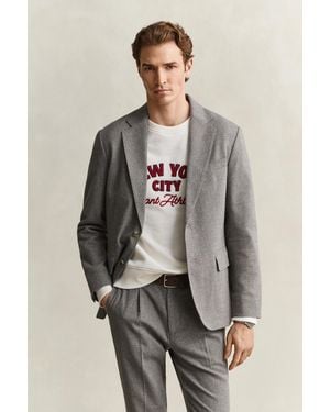 GANT Flannel Blazer - Grey