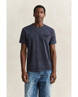 GANT Graphic T-Shirt Evening - Blue