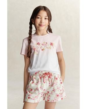 GANT Teens Teen Girls Floral Graphic T-Shirt Light - Pink