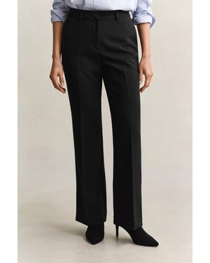 GANT Slim Flared Slacks - Black