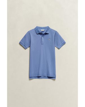 GANT Teens Shield Piqué Polo Shirt - Blue