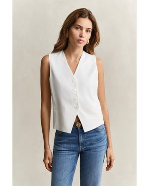 GANT Crepe Vest - Blue