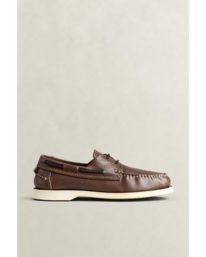 GANT Yardport Boat Shoes Dark - Brown
