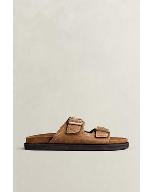 GANT Fairfro Suede Sandals Warm - Green