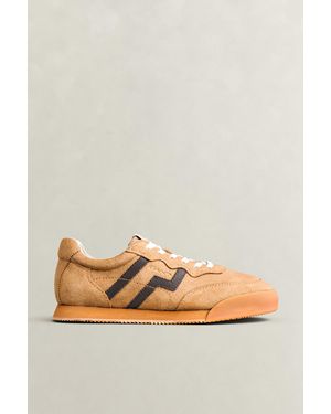 GANT Beylana Suede Trainers Roasted Walnut - Natural