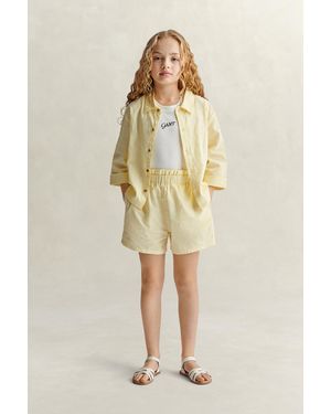 GANT Teens Teen Girls Paperbag Waist Shorts - Natural