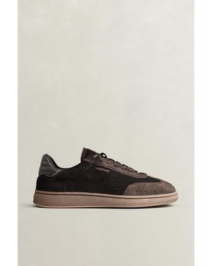 GANT Cuzmo Suede Nylon Trainers Weathered - Black