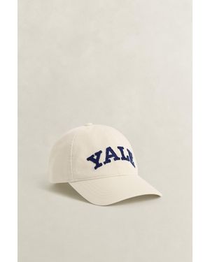 GANT X Yale Washed Cotton Twill Cap Cream - Natural