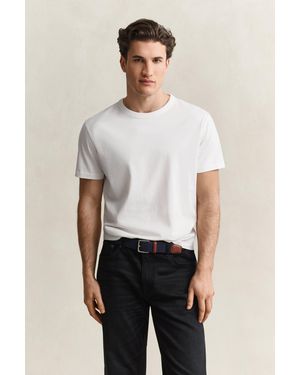 GANT Pima Cotton T-Shirt Eggshell - Natural