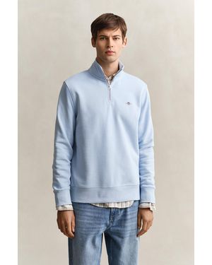 GANT Shield Half-Zip Sweatshirt - Blue