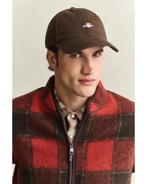 GANT Shield Cotton Twill Cap - Red