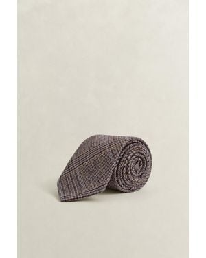 GANT Glen Check Tie Light Taupe - Natural