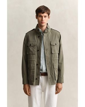 GANT Four Pocket Cotton Jacket - Green
