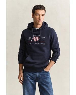 GANT Archive Shield Hoodie - Blue