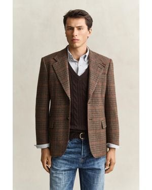 GANT British Tweed Sports Jacket - Brown