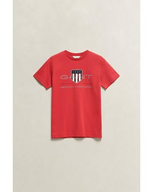 GANT Teens Archive Shield T-Shirt - Red