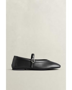 GANT Chadii Leather Ballet Flats - Black