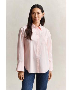 GANT Wide Sleeve Classic Poplin Shirt - Natural