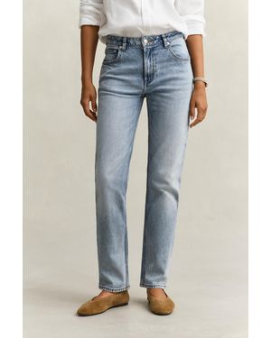 GANT Straight Leg Stretch Jeans - Blue