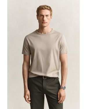 GANT Pima Cotton T-Shirt - Natural