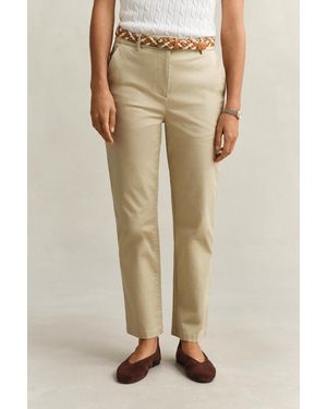 GANT Slim Fit Chinos - Natural