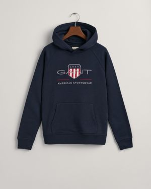 GANT Teens Teens Archive Shield Hoodie - Blue