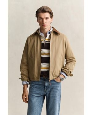 GANT Moleskin Harrington Jacket Light Taupe - Natural