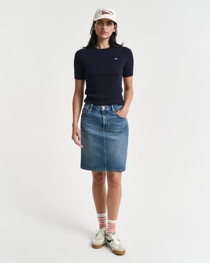 GANT Short Denim Skirt - Blue
