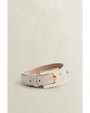 GANT Suede Belt Cream - Natural
