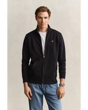 GANT Shield Zip Sweatshirt - Black
