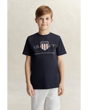 GANT Teens Archive Shield T-Shirt Evening - Blue