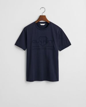 GANT Teens Teens Tonal Shield T-Shirt - Blue