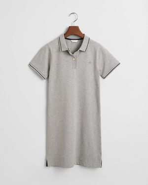 GANT Teens Teen Girls Fitted Piqué Polo Dress () - Grey