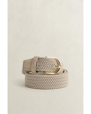 GANT Braided Elastic Belt Putty - Natural