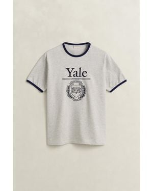 GANT X Yale T-Shirt Melange - Grey