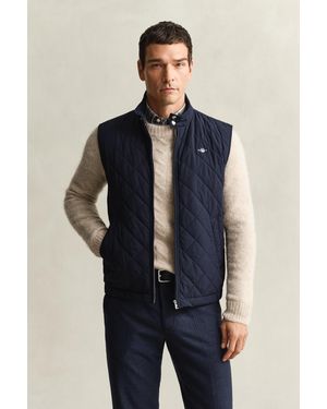 GANT Quilted Windcheater Vest - Blue
