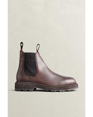 GANT Blisdor Leather Chelsea Boots Dark - Brown