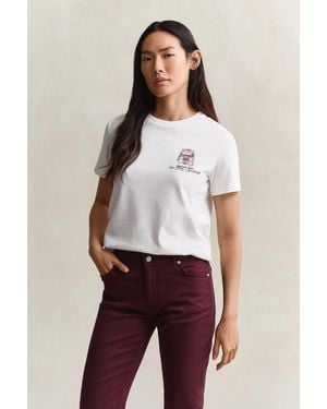 GANT Graphic T-Shirt - White