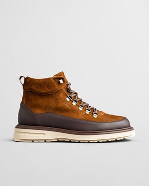 GANT Hillprep Mid Suede Boots Cognac - Brown