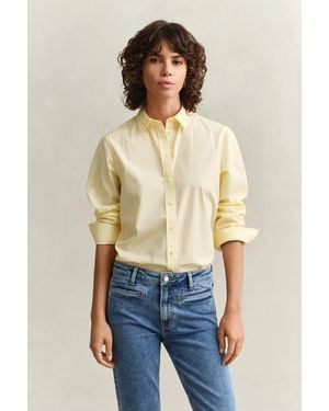 GANT Regular Fit Classic Poplin Shirt - Natural