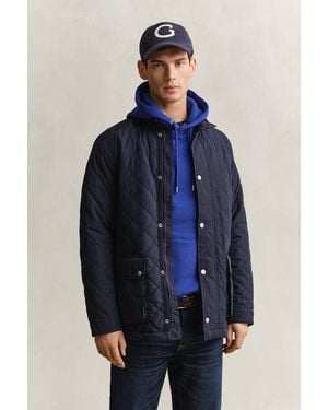 GANT Quilted Mid Jacket Evening - Blue