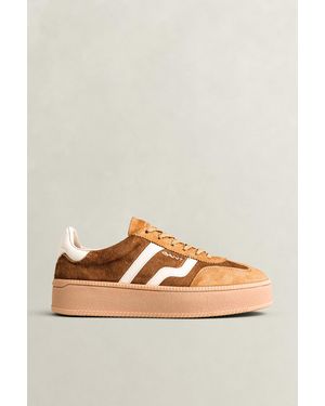 GANT Cuzmani Velvet Trainers Roasted Walnut - Natural